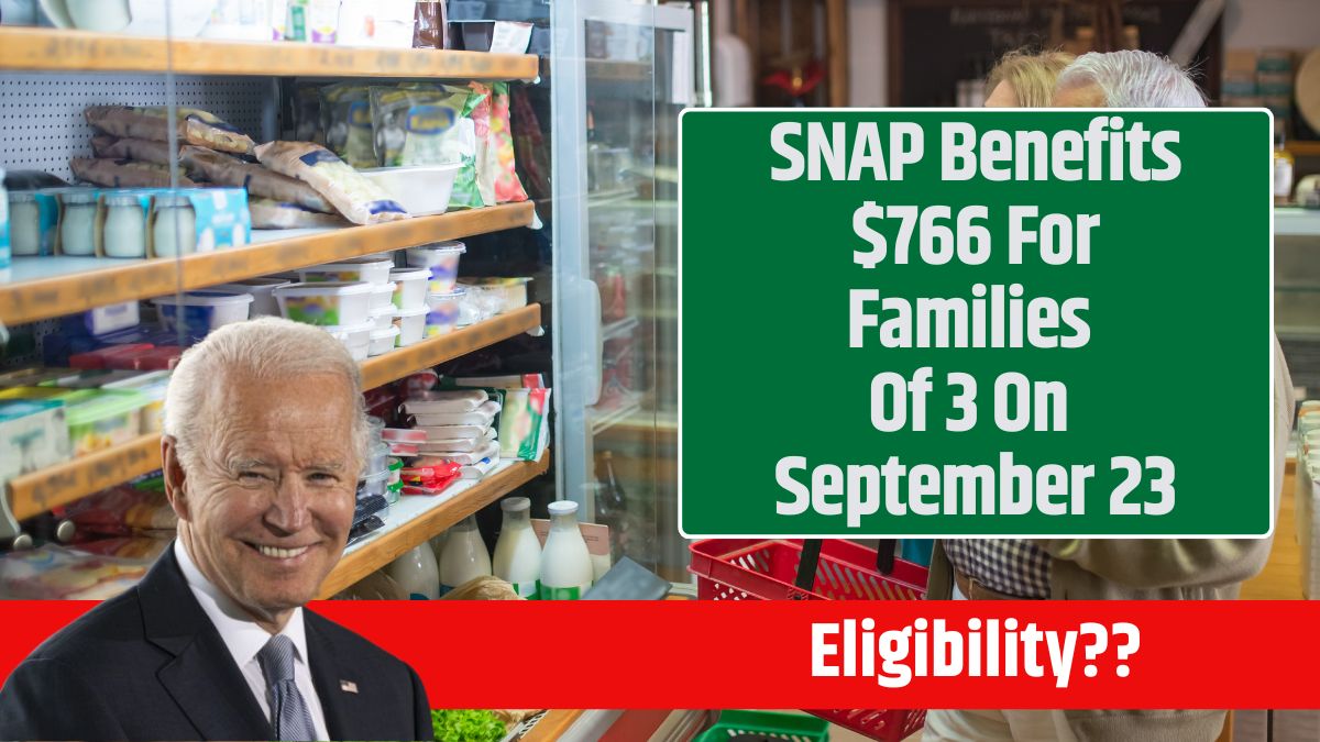 SNAP Benefits $766 For Families Of 3 On September 23