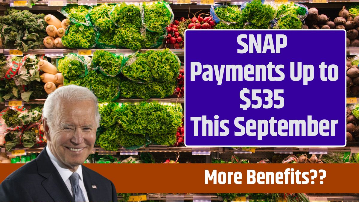 SNAP Payments Up to $535 This September