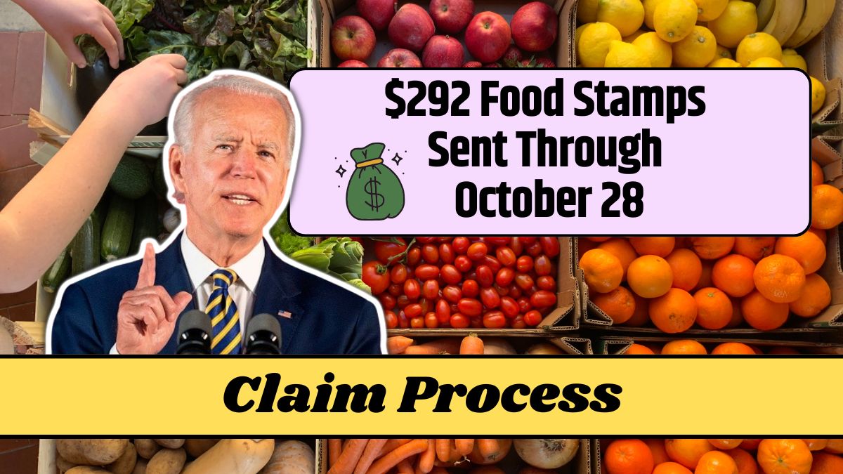 $292 Food Stamps Sent Through October 28