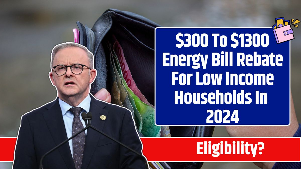 $300 To $1300 Energy Bill Rebate For Low Income Households In 2024