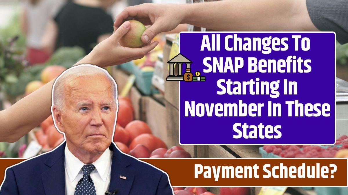 All Changes To SNAP Benefits Starting In November In These States