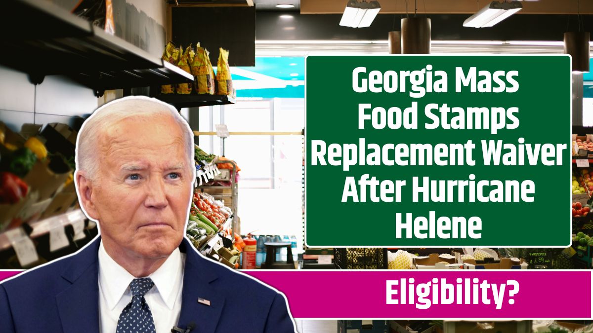 Georgia Mass Food Stamps Replacement Waiver After Hurricane Helene