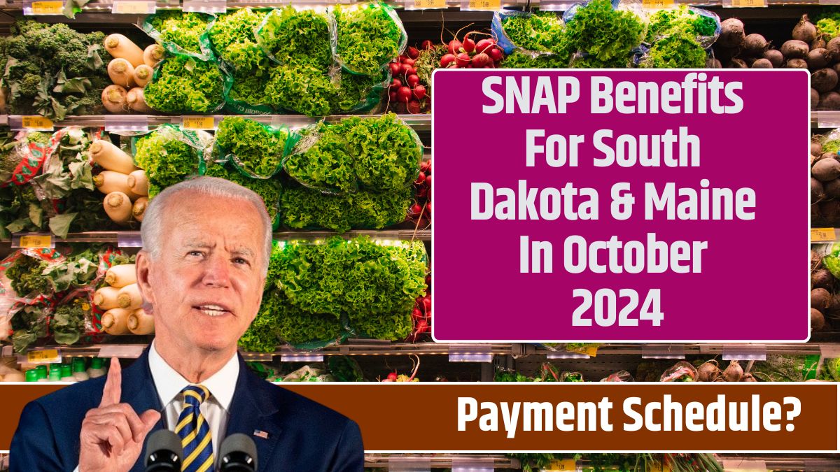 SNAP Benefits For South Dakota & Maine In October 2024