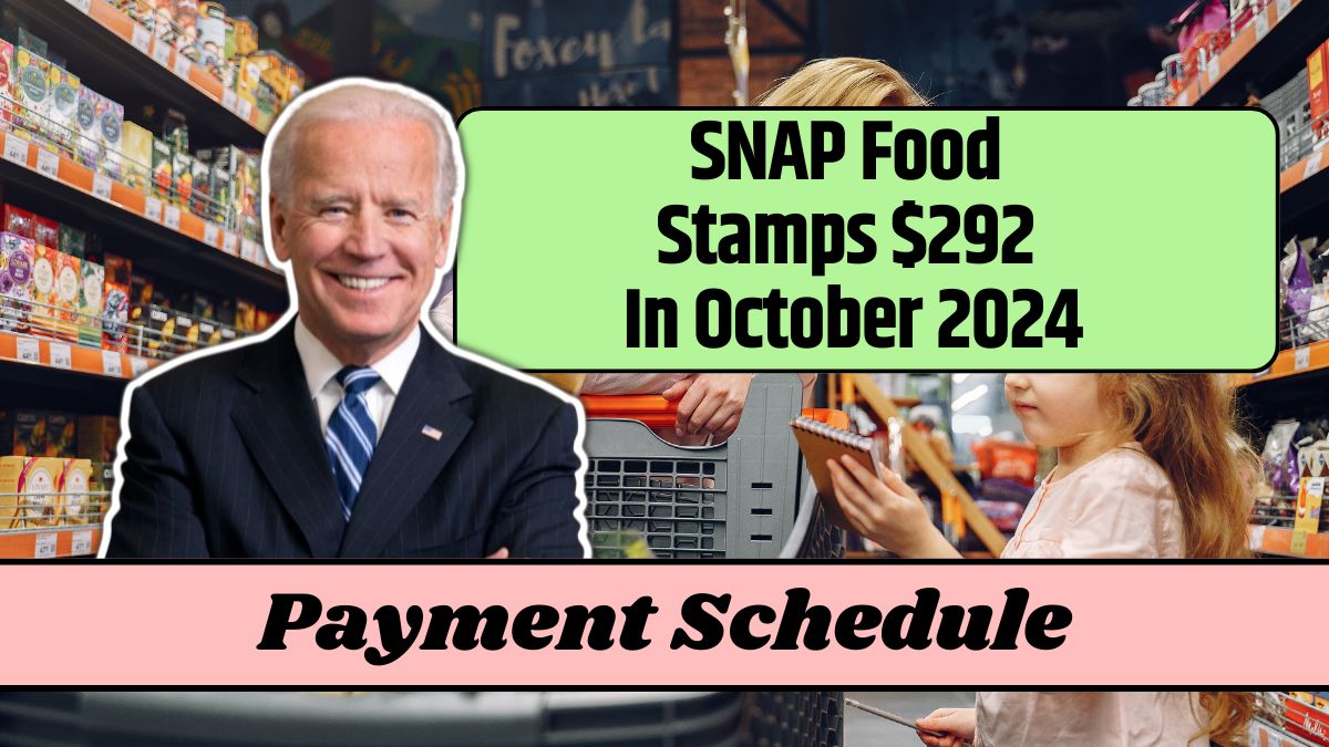 SNAP Food Stamps $292 In October 2024