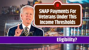 SNAP Payments For Veterans Under This Income Thresholds