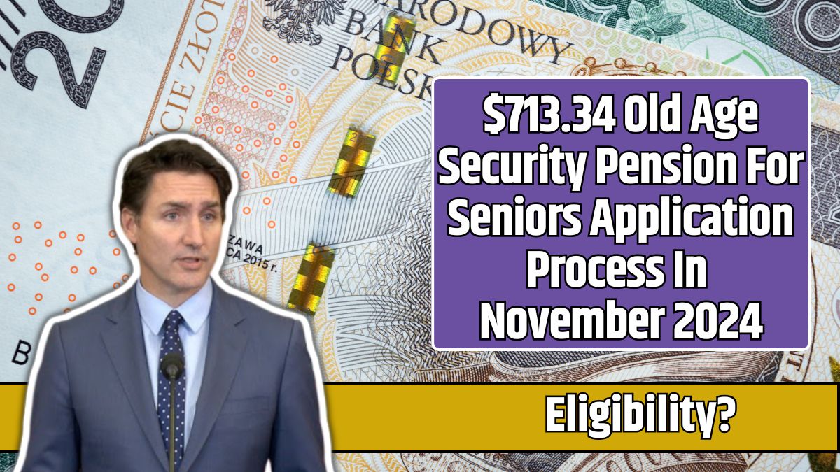 $713.34 Old Age Security Pension For Seniors Application Process In November 2024