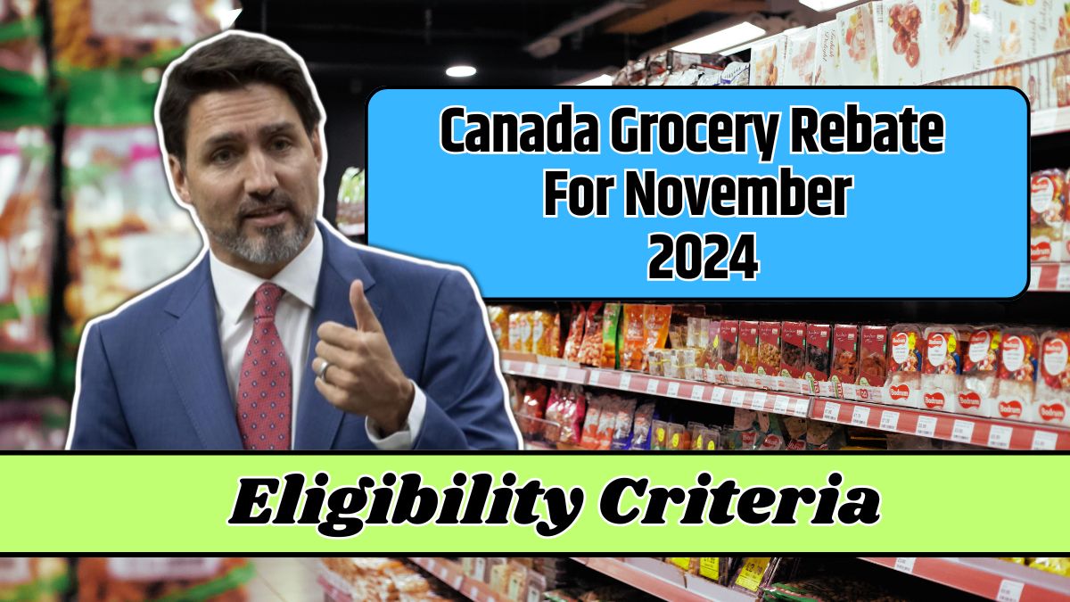 Canada Grocery Rebate For November 2024