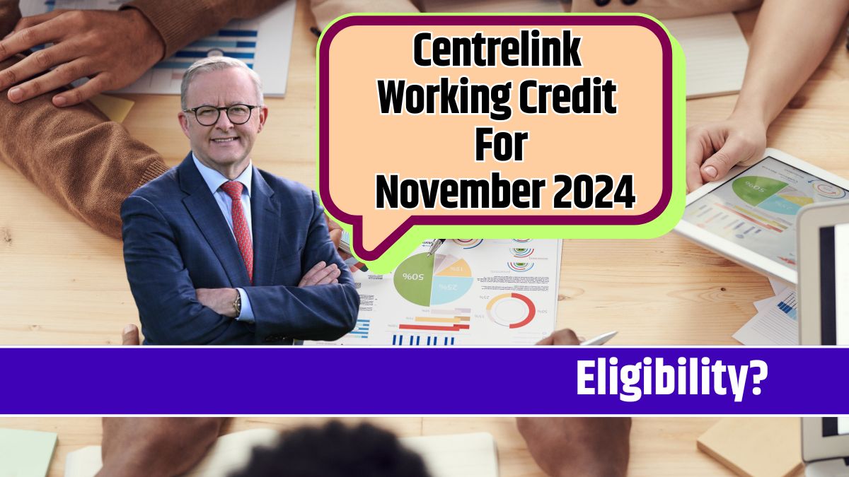 Centrelink Working Credit For November 2024