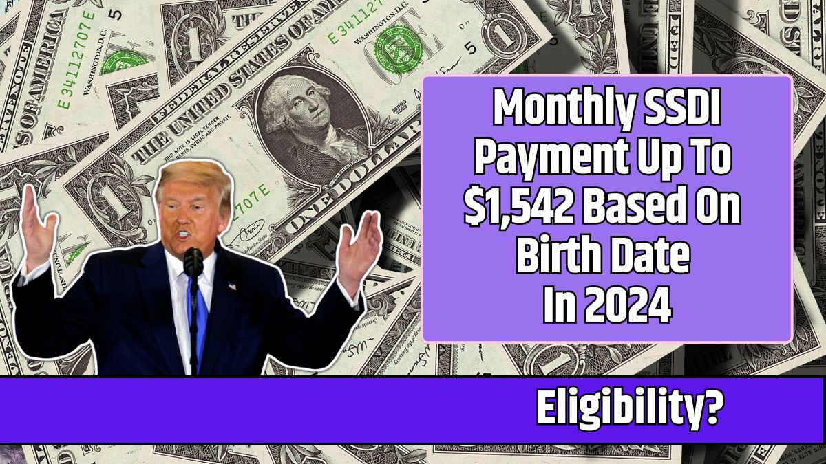 Monthly SSDI Payment Up To $1,542 Based On Birth Date In 2024