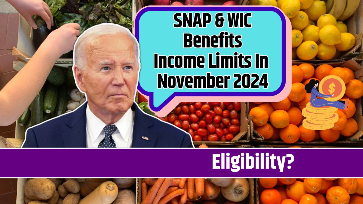 SNAP & WIC Benefits Income Limits In November 2024