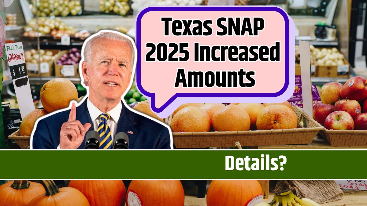 Texas SNAP 2025 Increased Amounts