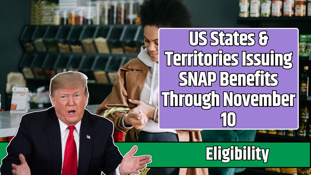 US States & Territories Issuing SNAP Benefits Through November 10